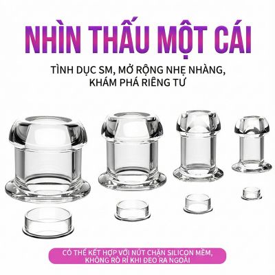 Nút hậu môn Ống trong suốt quan sát khám phá bên trong - Đổi tên Ổ cắm điện đa năng khi giao hàng