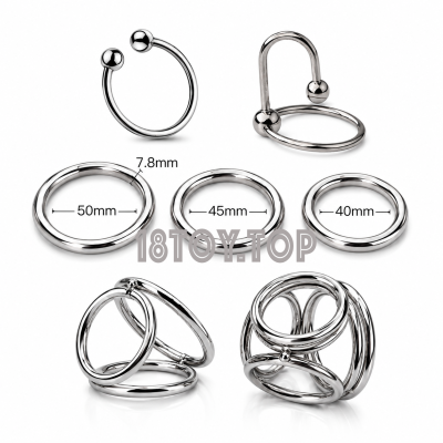 Vòng inox 304 Nguyên khối các loại đeo dương vật (Đổi tên 